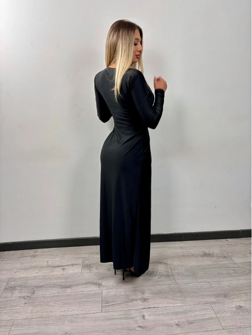 Elegant black Josephine dress
