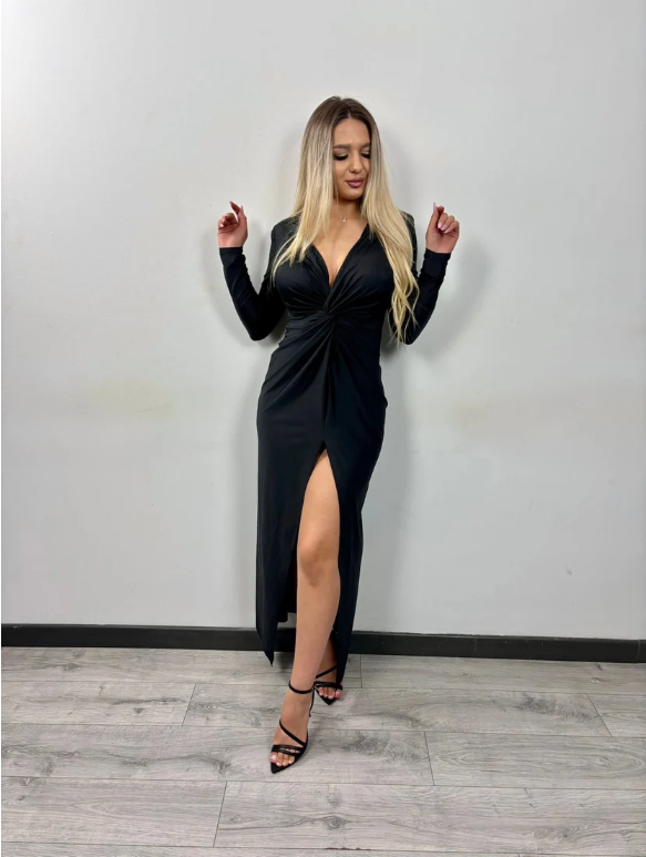 Elegant black Josephine dress